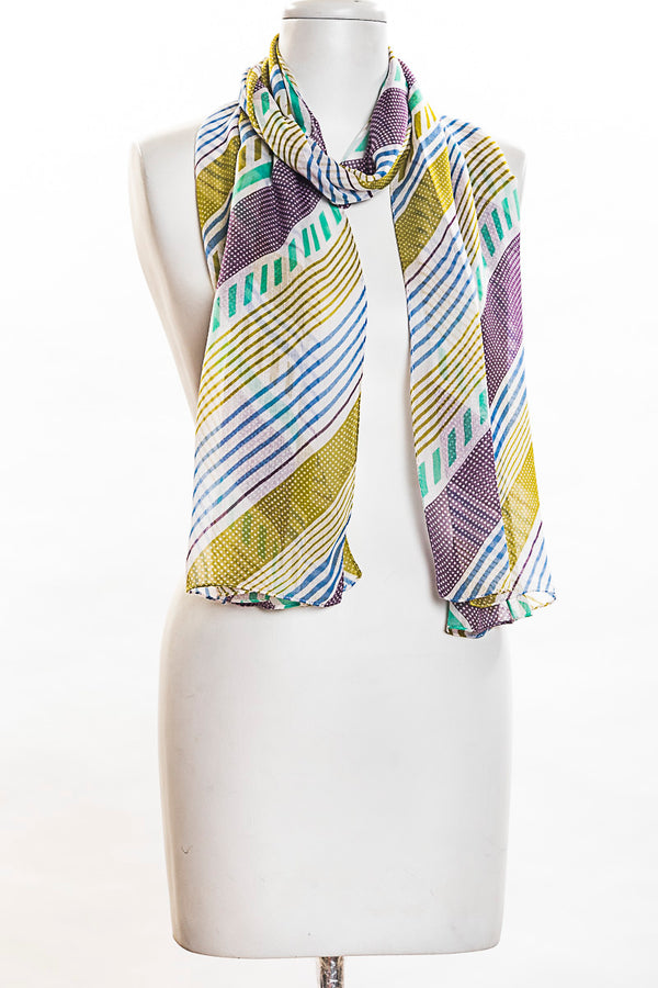 Diagonal Stripes Scarf (SE-1360)